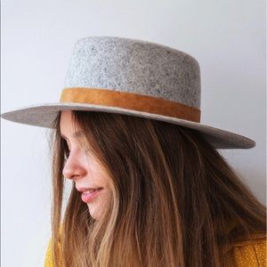 Urban Outfitters felt boater hat